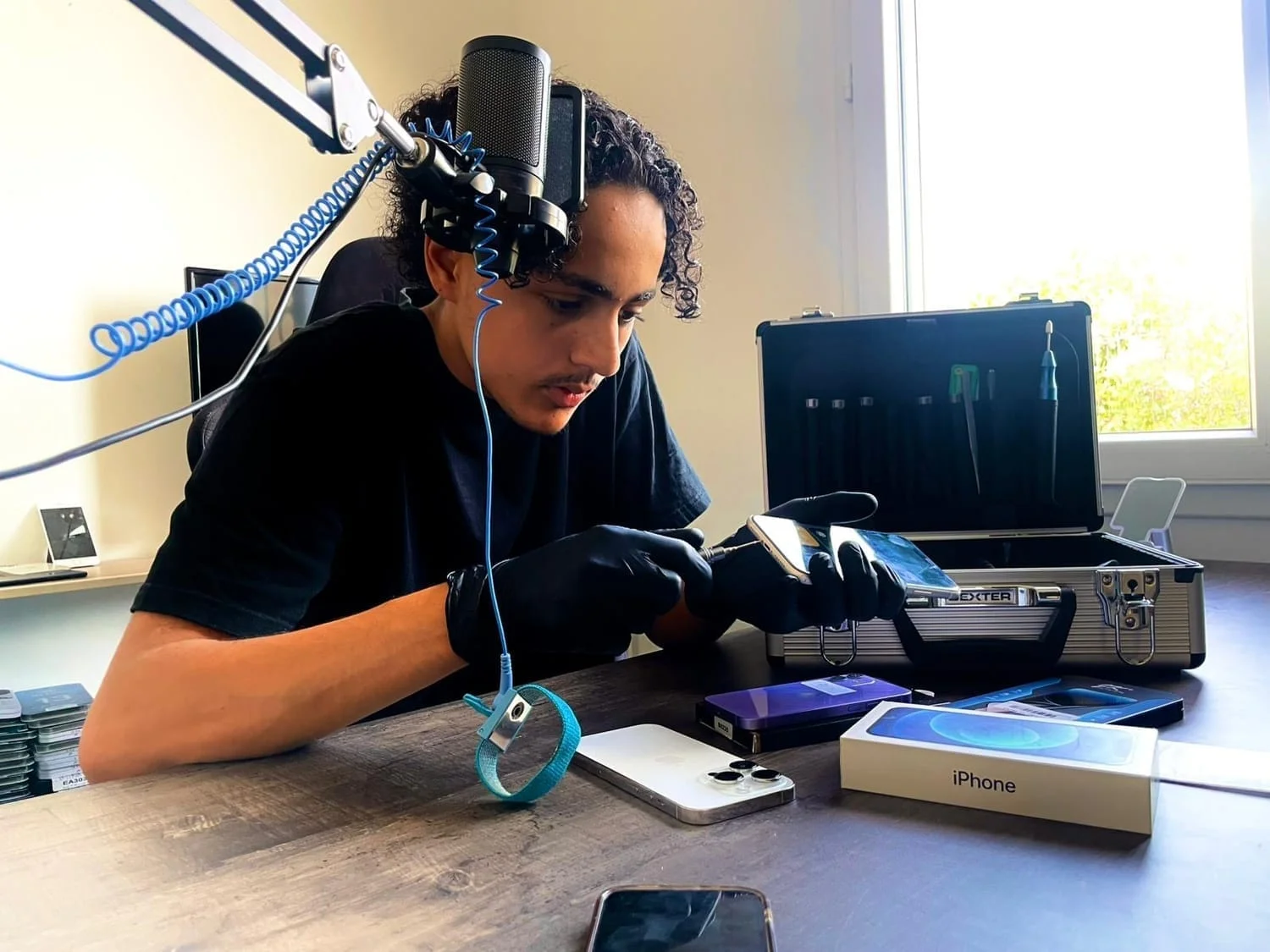 Réparation de téléphone en live